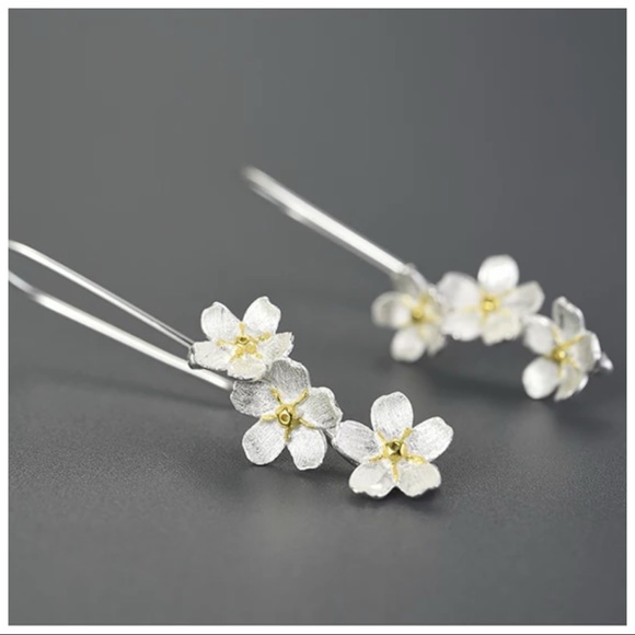 🎁 Artisan Handmade 925 Silver The Zytka Flower Earrings - Picture 6 of 9